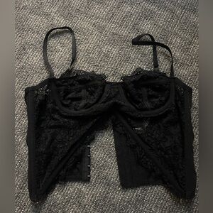 Black urban outfitters corset